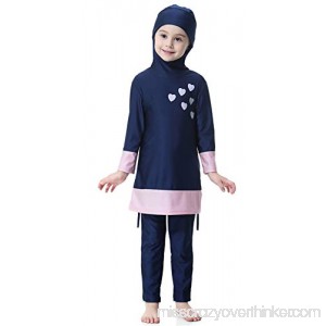 TianMai Muslim Swimwear for Kids Girls Modest Islamic Hijab Full Body Swimsuits Burkini N2 B07FKPJ85D